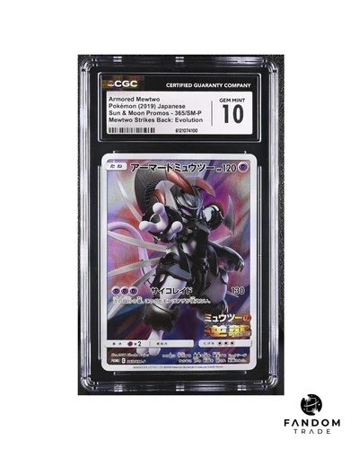 CGC 10 GEM MINT Armored Mewtwo 365/SM-P Pokemon Mewtwo Strikes Back: Evolution