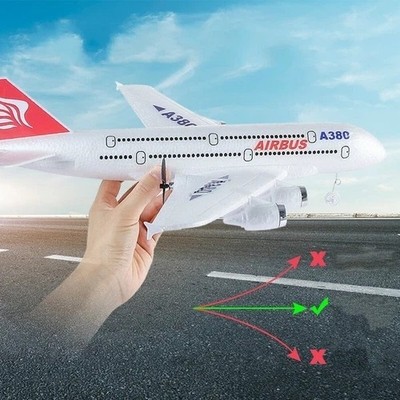 USA Airbus A380 2.4G RC Plane 2CH 6-Axis Gyro 420MM Wing Remote Control Airliner