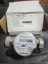 Minol Zenner USA Minomess 130 Water Flow Meter Sensor Brass T-MINOL-130 137142