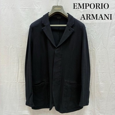 EMPORIO ARMANI Stretch Cotton Fly-Front 3B Tailored Jacket 56 Mens - Use