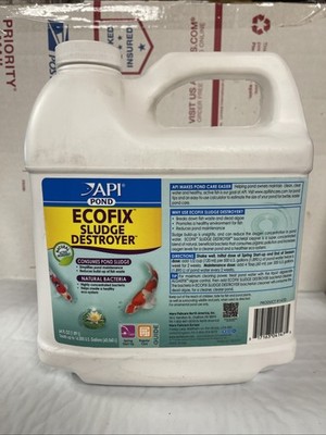 API Pond Care EcoFix Sludge Destroyer 1 /2 Gallon  64oz.  Exp:02/2030