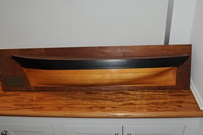 Rare Vintage Half Hull Ship Model Clipper Ship Witch of the Wave 1851 Maritime *