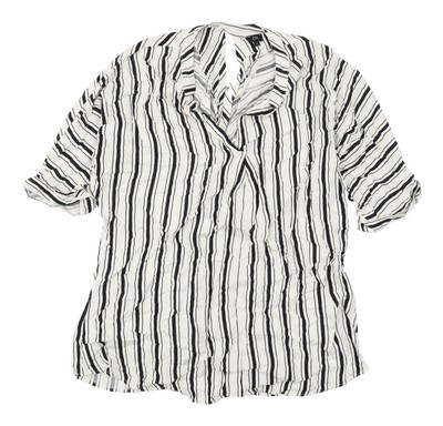River Island Damen gestreifte Viskose Bluse, Größe 18