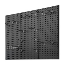 Metal Pegboard Panels 3 Pcs 24" x 12" Wall Organizer for Garage Tool Storage