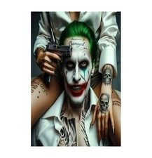 Harley Quinn JOKER Wall Vinyl Decal Wall Poster Canvas PRINT Removable Adhesive