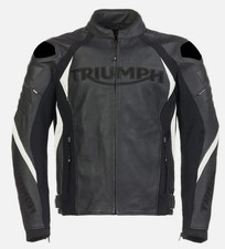 GIACCA IN PELLE TRIUMPH MOTO RACING