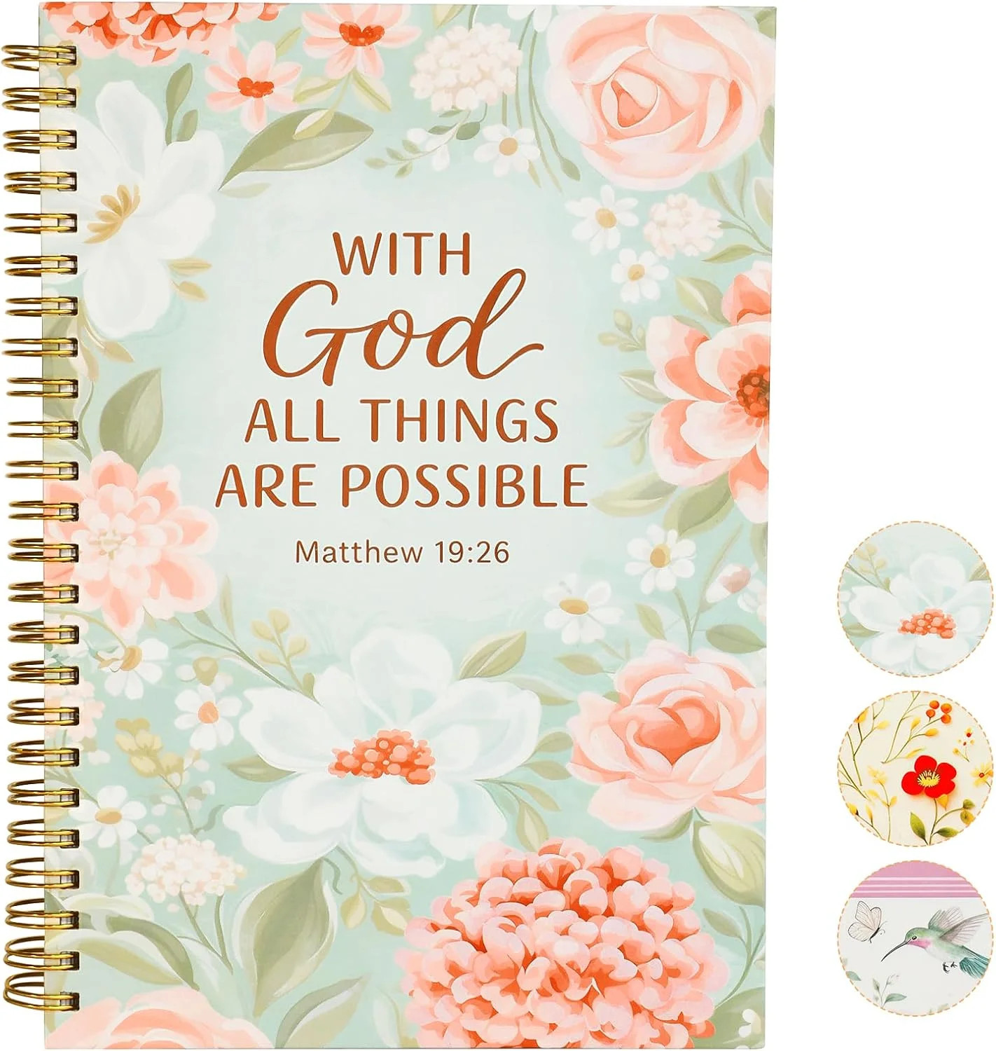 Bible Journal for Women - Christian Notebook for Bible Study & Prayer, Bible Ver