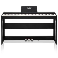 Glarry GDP-104 88 Keys Full Weighted Keyboards Digital Piano /W Furniture Stand