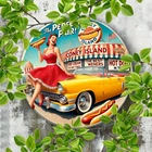 Vintage Coney Island Hot Dog Poster The Perfect 8x8 Tin Metal Signs Home Décor