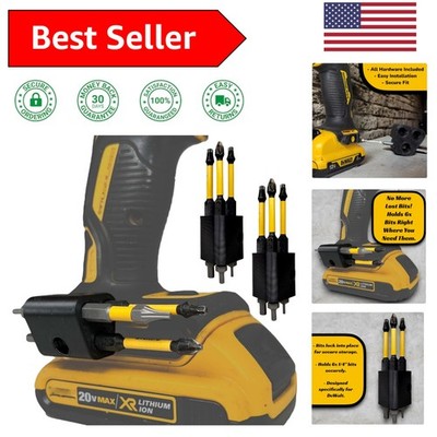 Durable 6-Bit Drill Holder for DeWalt Tools   Seamless Mounting & Quick Access