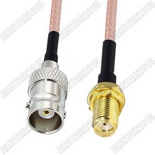 BNC Female to SMA Female Jack Straight Connector RF Pigtail Coaxial Cable RG316