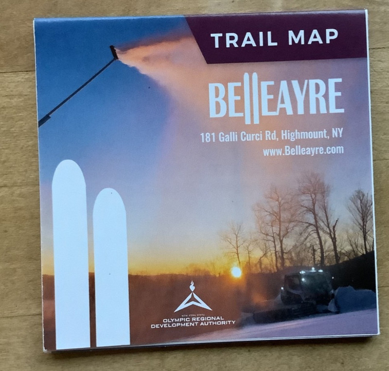 2025/26 Belleayre Mountain New York Ski Trail Map 75 Years Of Skiing. Catskills⛷