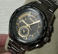 Seiko Brightz Radio Wave Solar World Time GMT Herrenuhr aus Japan