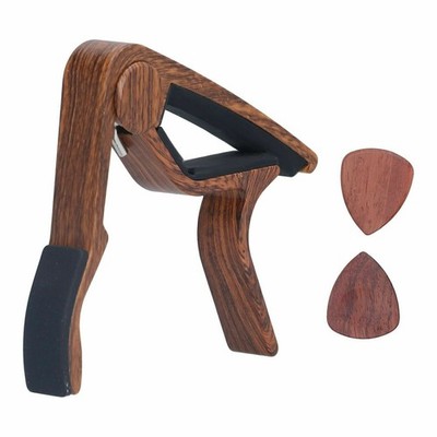 2PCS Guitar Accessories Capo Silicone Pad Guitar Capo With Picks For Stage For
