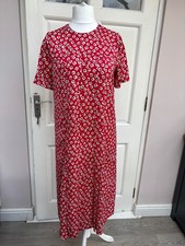 Vintage Windsmoor Womens Red patterned maxi dress - UK12 - vintage, cottagecore