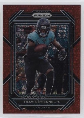 2022 Panini Prizm No Huddle Red Prizm 25/50 Travis Etienne Jr #132 0su2