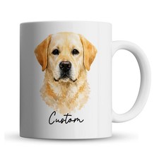 Personalised Labrador Dog Gift - Custom Pet Name Mug, Yellow Lab Retriever