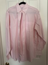 Brooks Brothers Mens 16/34-35 Large Pink Button-Down Long Sleeve Dress Shirt