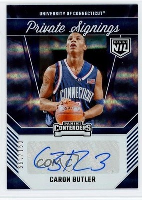 2024 University of Connecticut Private Signings /199 Caron Butler #CB Auto 16n7