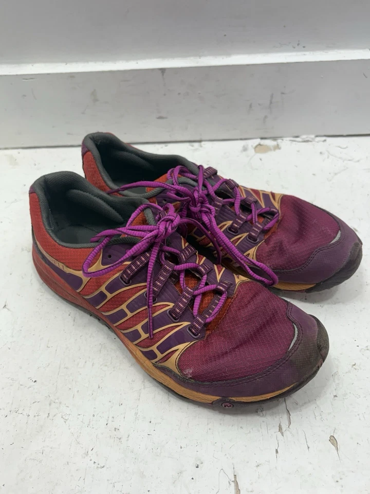 Merrell Women's Allout All Out Fuse Unifly Purple Orange Size 8.5 Training Shoes - Image 3 of 4