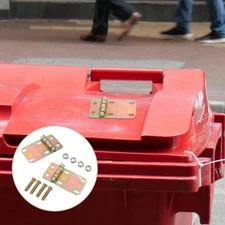  2 Sets Trash Can Hinge Replacement Parts, Trash Bin Lid Hinge Pins Repair Kit,