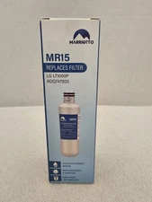Marriotto Refrigerator Water Filter MR15 Replaces LG LT1000P & ADQ747935 