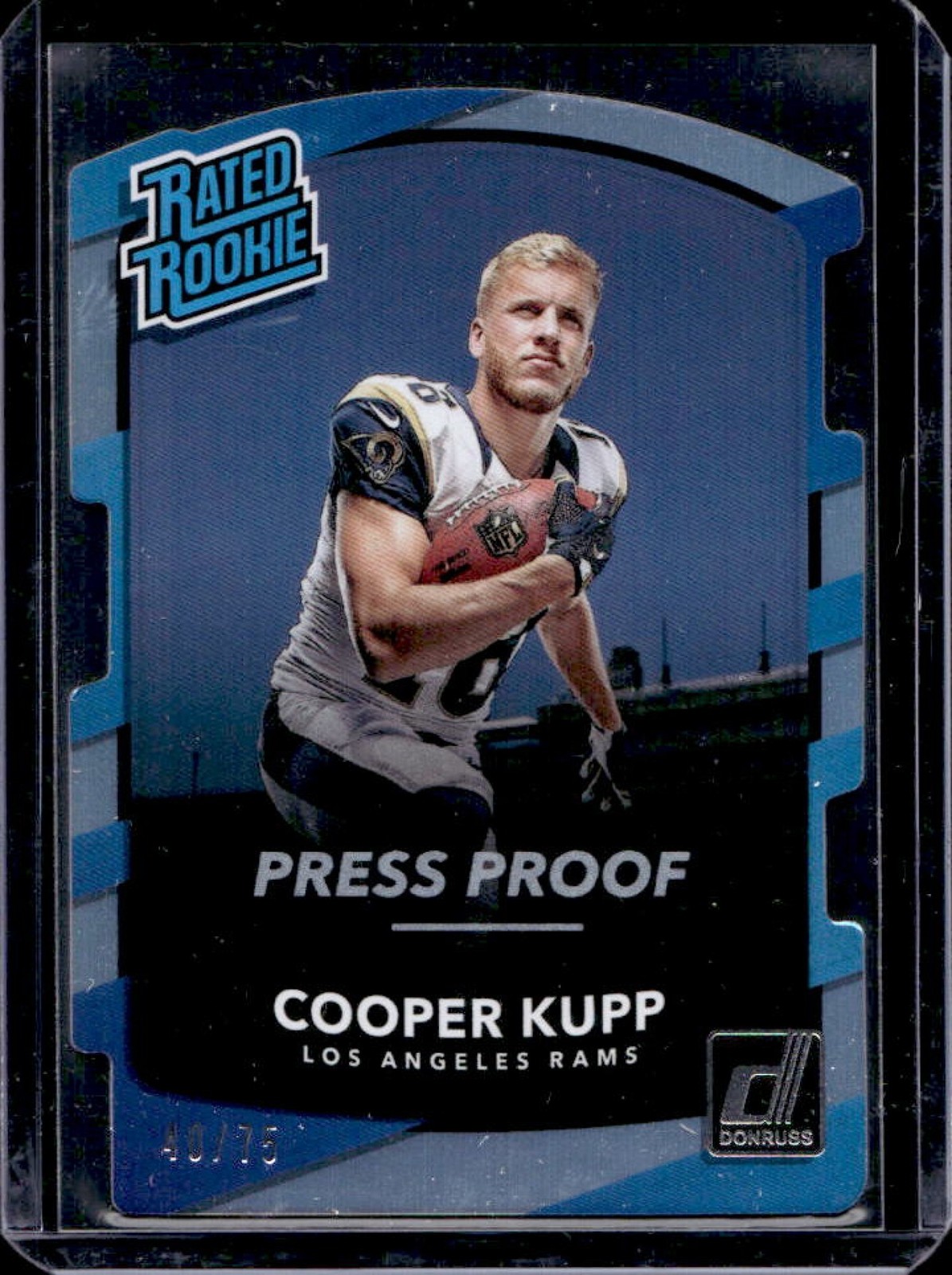 2017 Donruss Cooper Kupp Press Proof Silver Die Cut Rated Rookie #/75 Rams