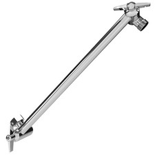 SparkPod 11" Solid Brass Shower Head Extension Arm - Flexible Height  Angle ...