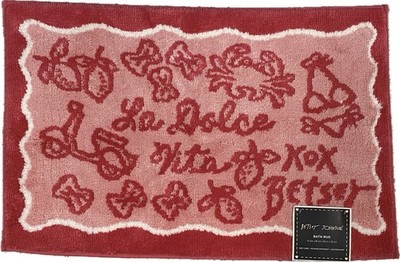 Betsey Johnson La Dolce Vita (The Sweet Life) Skid Resistant Bath Rug, 20  x 32 
