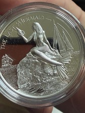 Last Mermaid. X-Ray. Cook Islands 5$ 2024 .999 silver 1oz Palau