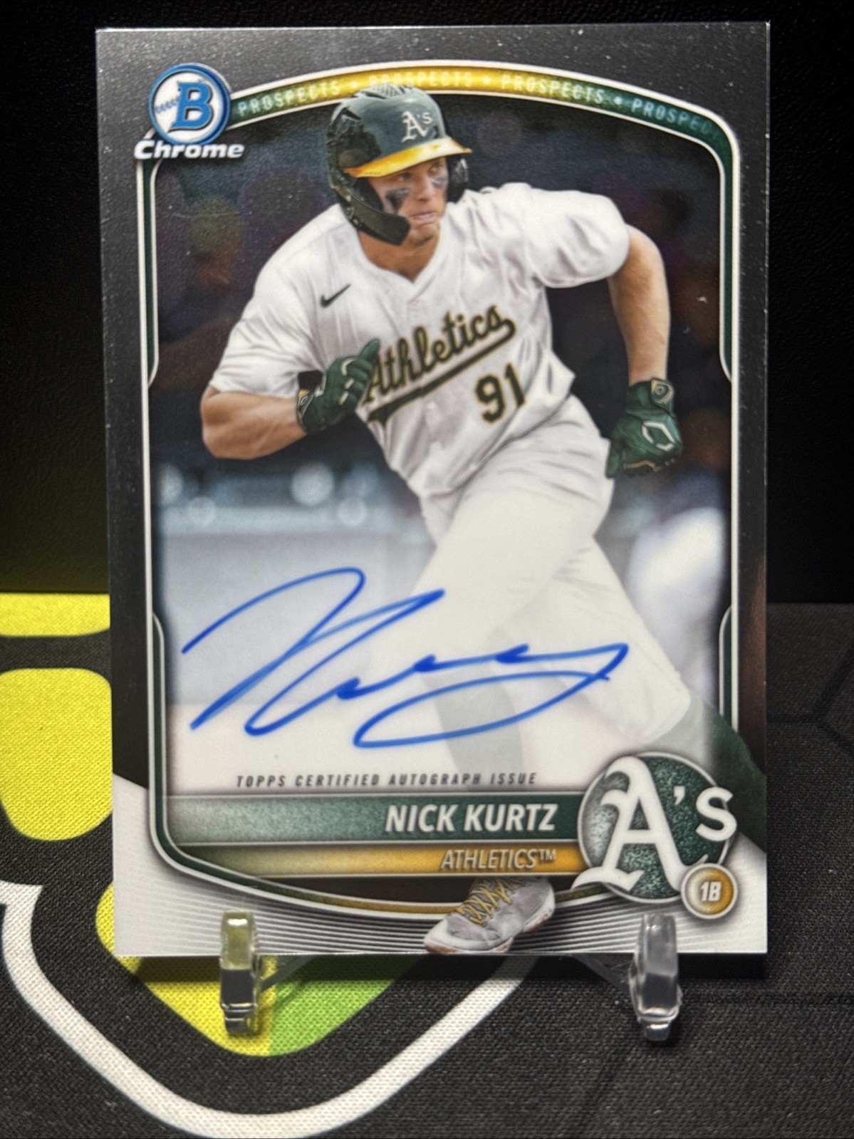2025 Bowman - Chrome NICK KURTZ Prospect Autograph #CPA-NK (Oakland A's)