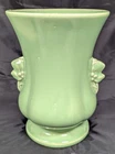 McCoy Art Pottery Vase #282 8 x 6" Green Leaf & Berry Vase Mid-Century Unmarked