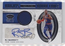 2020 Crown Royale Knights of the Round Table Jersey 20/49 RJ Barrett Auto 05cd