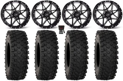 ITP Tornado 15'' Wheels Black 33'' ATX470 Tires Can-Am Renegade Outlander