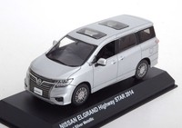 Kyosho 03881BS Nissan Elgrand Highway Star 2014 Silber 1:43 Van