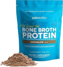 Grass Fed Beef Bone Broth Protein Powder - Rich in Collagen Peptides for Hair