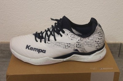 Kempa Wing Lite 2 Handball Sport Schuh Navy Blau Weiß Größe 42 UK 8 US 8,5 Neu