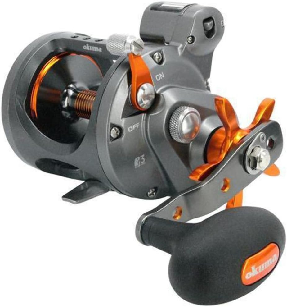 Okuma CW-453D Cold Water Line Counter Trolling Reel, 430yds/