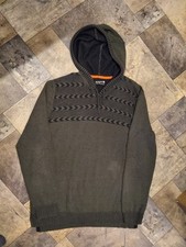 Retrofit Baja Rasta Hoodie Size XL Striped Green Pullover Mexican Poncho