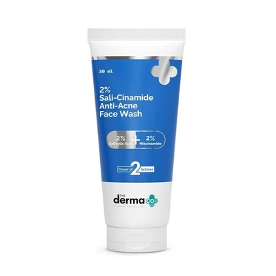 The Derma Co 2% Sali-Cinamide Anti-Acne Face Wash 80 Ml