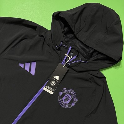 Adidas Manchester United Tiro 25 Competition Vis Tech Travel Jacket JV5351 Men S