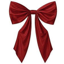 1 PCS 43x24 Inch Large Bow Themed Party Decorations Giant Red Satin Ribbon