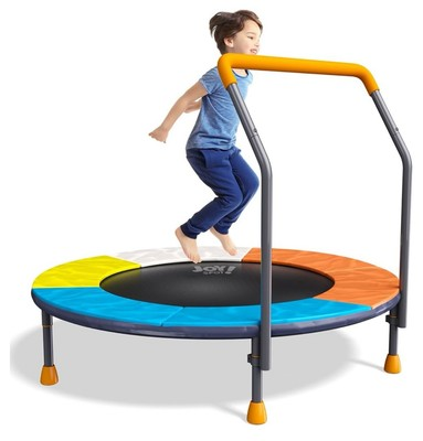 #ad Little Tikes Easy Store 3ft Kids Trampoline Red Blue 642265CW $40.00