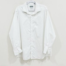 Michael Kors Men  s Dress Shirt White Non-Iron Regular Fit Long Sleeve 18 34/35