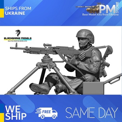 Black Snake RHP-03 1/35 1st RHP MAG58 Gunner Franch forces Resin figure kit
