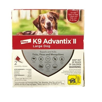 Bayer K9 Advantix II Spot-On Treatment for Dogs - 2 Pack