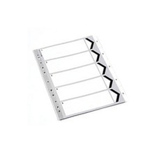 Whitebox WX01352 A4 Polypropylene Index - White