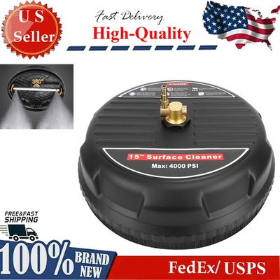 #ad 15quot; 3600PSI Pressure Washer Surface Cleaner with Extension Wand 1 4quot;Connector $53.19