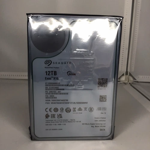 ST12000NM001G Seagate Exos X16 12TB Hard Drive Brand New Sealed!!!