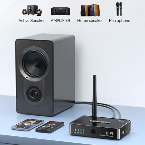 Bluetooth 5.4 Receiver NFC Wireless RCA to 3.5mm 6.5mm Aux Audio Stereo Adapter - Afbeelding 9 van 16